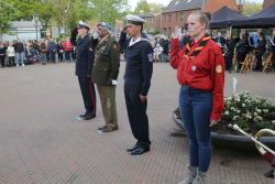 4-5-2022, rotterdam, dodenherdenking oud-ijsselmonde, oorlogsmonument adriaen janszkerkfoto rob kamminga