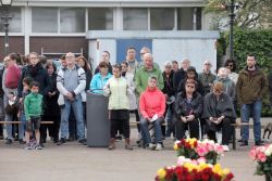 4-5-2022, rotterdam, dodenherdenking oud-ijsselmonde, oorlogsmonument adriaen janszkerkfoto rob kamminga