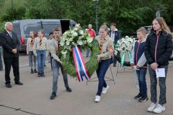 4-5-2022, rotterdam, dodenherdenking oud-ijsselmonde, oorlogsmonument adriaen janszkerkfoto rob kamminga
