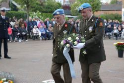 4-5-2022, rotterdam, dodenherdenking oud-ijsselmonde, oorlogsmonument adriaen janszkerkfoto rob kamminga