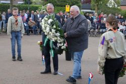 4-5-2022, rotterdam, dodenherdenking oud-ijsselmonde, oorlogsmonument adriaen janszkerkfoto rob kamminga
