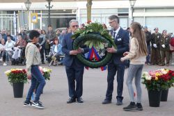 4-5-2022, rotterdam, dodenherdenking oud-ijsselmonde, oorlogsmonument adriaen janszkerkfoto rob kamminga