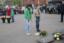 4-5-2022, rotterdam, dodenherdenking oud-ijsselmonde, oorlogsmonument adriaen janszkerkfoto rob kamminga