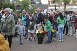 4-5-2022, rotterdam, dodenherdenking oud-ijsselmonde, oorlogsmonument adriaen janszkerkfoto rob kamminga